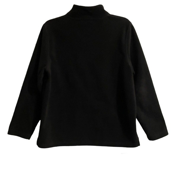 Lauren Ralph Lauren Black Fleece 1/4 Zip Size Petite M Crest Logo Embroi… - Picture 4 of 7